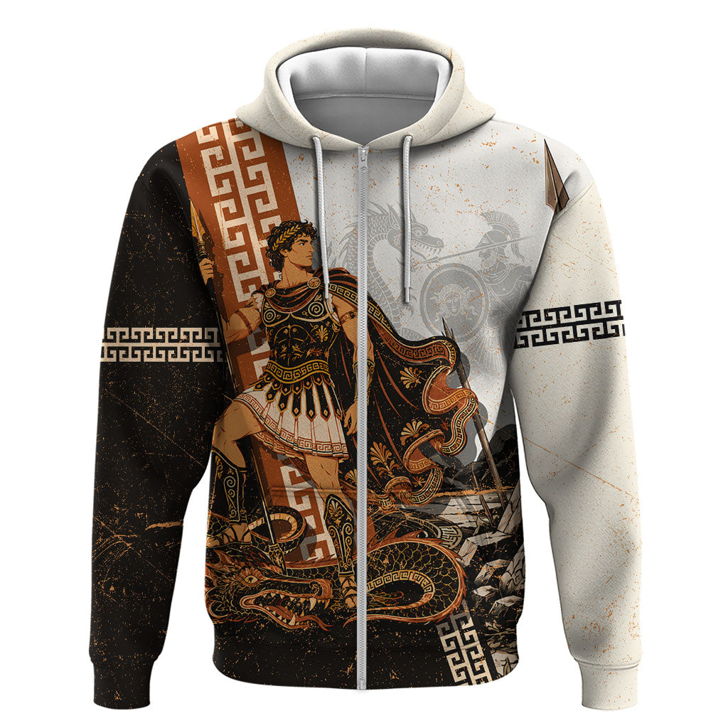Cadmus Greek Mythology Dragon Slayer Hoodie Spartan Warrior Epic Battle Vintage Grunge