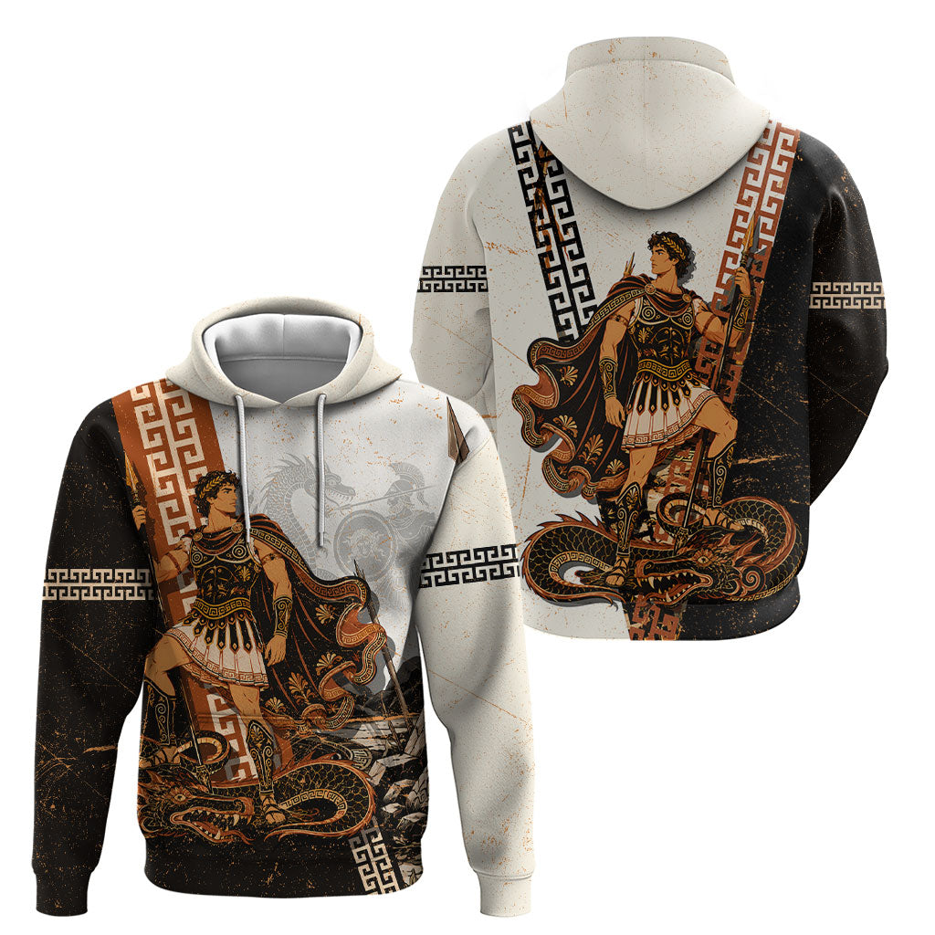 Cadmus Greek Mythology Dragon Slayer Hoodie Spartan Warrior Epic Battle Vintage Grunge