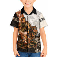 Cadmus Greek Mythology Dragon Slayer Kid Hawaiian Shirt Spartan Warrior Epic Battle Vintage Grunge