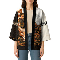 Cadmus Greek Mythology Dragon Slayer Kimono Spartan Warrior Epic Battle Vintage Grunge