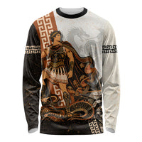 Cadmus Greek Mythology Dragon Slayer Long Sleeve Shirt Spartan Warrior Epic Battle Vintage Grunge