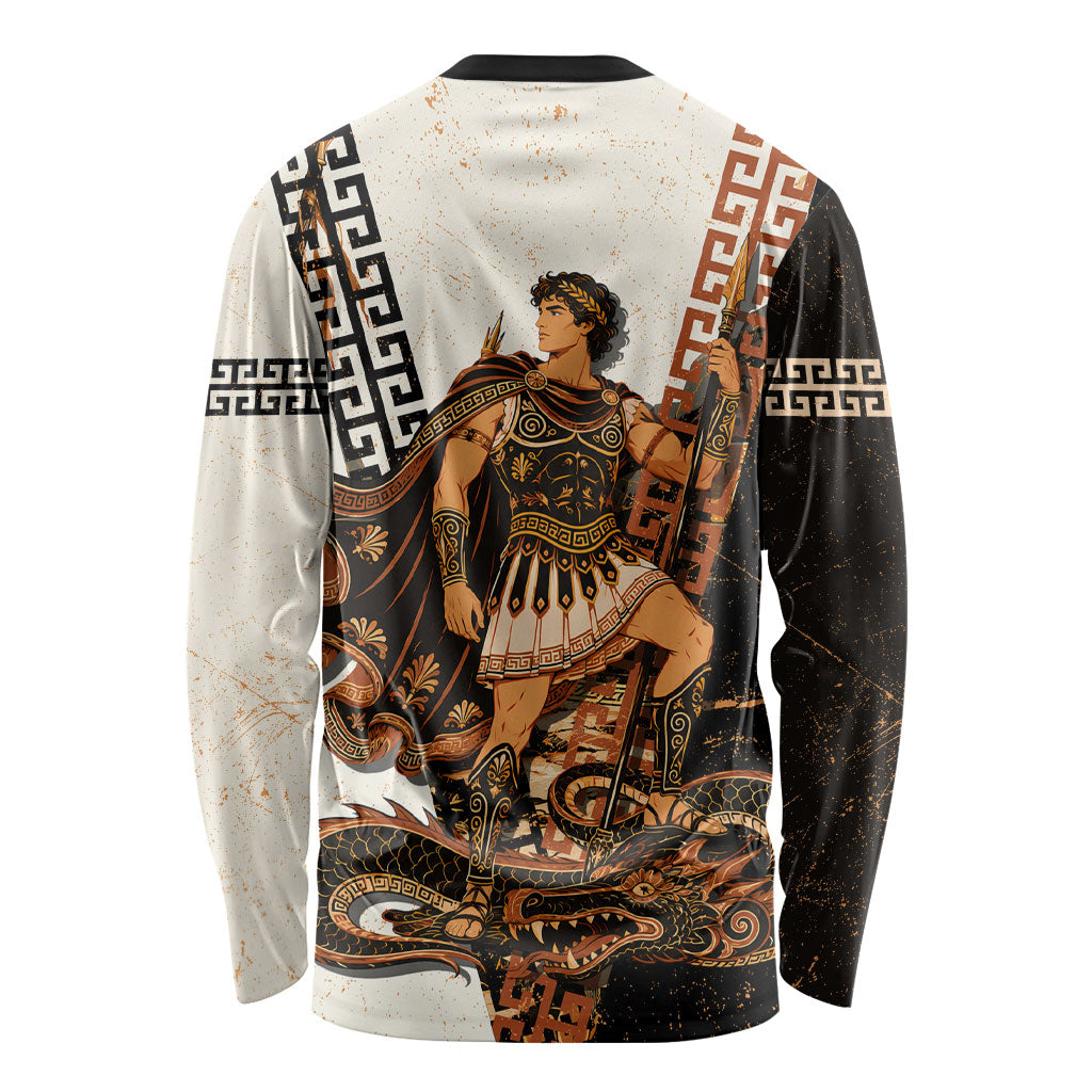 Cadmus Greek Mythology Dragon Slayer Long Sleeve Shirt Spartan Warrior Epic Battle Vintage Grunge