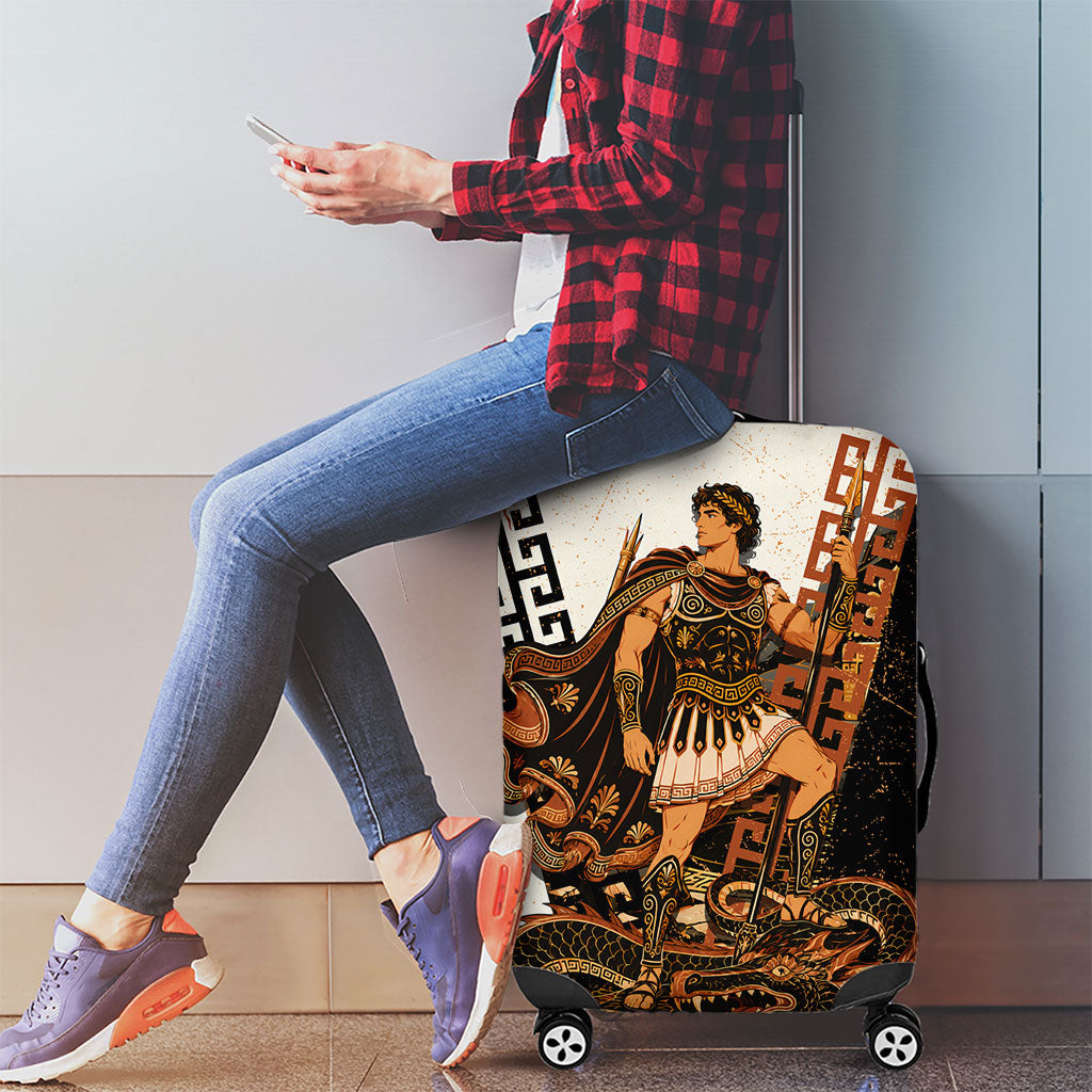 Cadmus Greek Mythology Dragon Slayer Luggage Cover Spartan Warrior Epic Battle Vintage Grunge