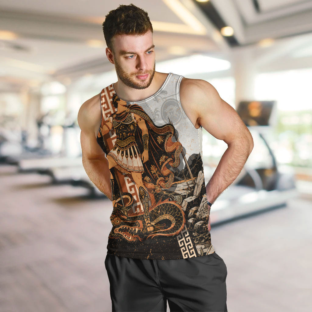 Cadmus Greek Mythology Dragon Slayer Men Tank Top Spartan Warrior Epic Battle Vintage Grunge