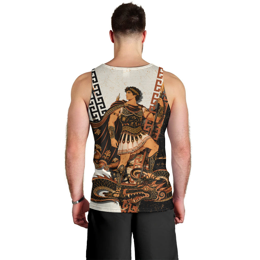 Cadmus Greek Mythology Dragon Slayer Men Tank Top Spartan Warrior Epic Battle Vintage Grunge
