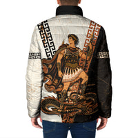 Cadmus Greek Mythology Dragon Slayer Padded Jacket Spartan Warrior Epic Battle Vintage Grunge