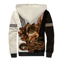 Cadmus Greek Mythology Dragon Slayer Sherpa Hoodie Spartan Warrior Epic Battle Vintage Grunge