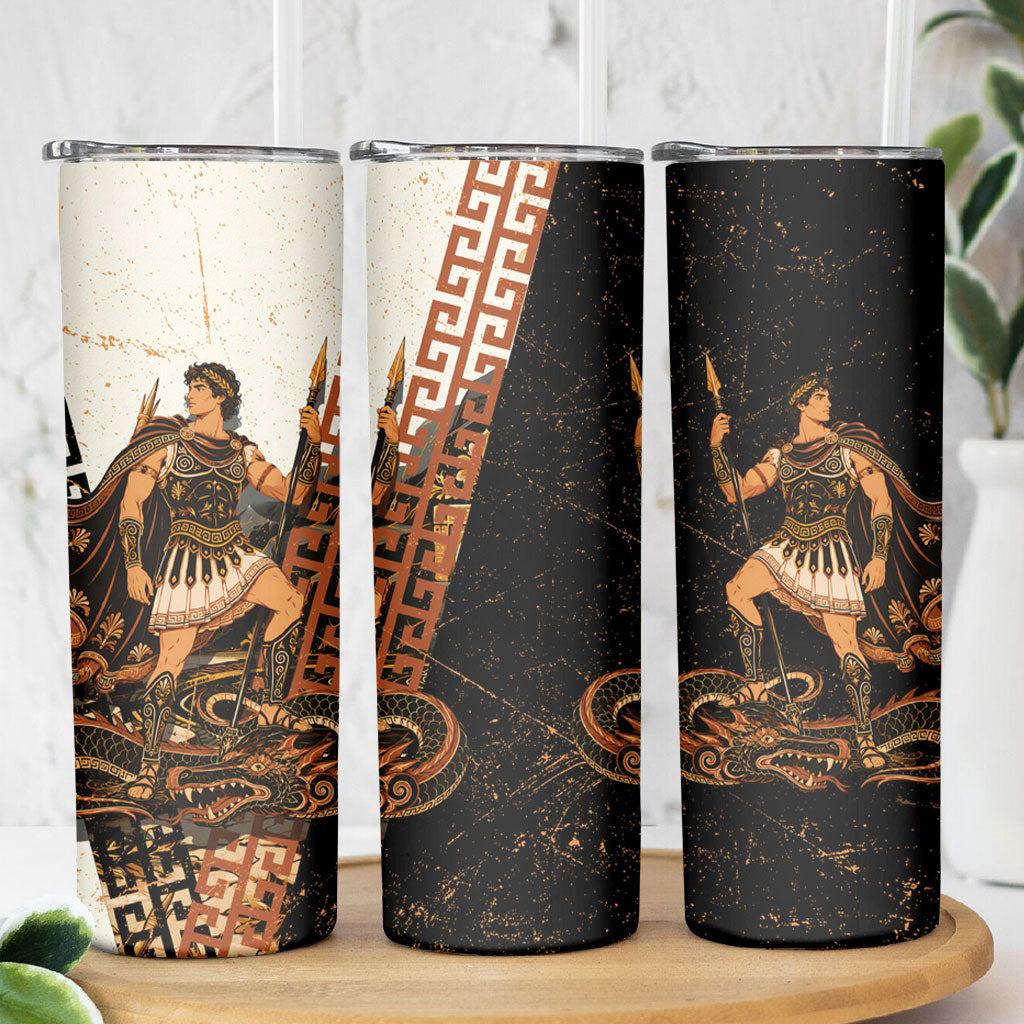 Cadmus Greek Mythology Dragon Slayer Skinny Tumbler Spartan Warrior Epic Battle Vintage Grunge