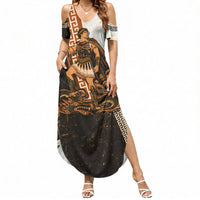 Cadmus Greek Mythology Dragon Slayer Summer Maxi Dress Spartan Warrior Epic Battle Vintage Grunge