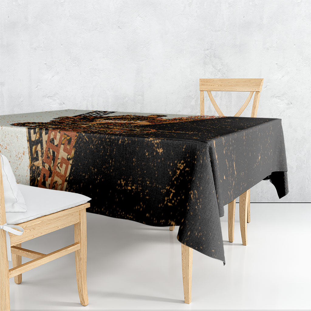 Cadmus Greek Mythology Dragon Slayer Tablecloth Spartan Warrior Epic Battle Vintage Grunge