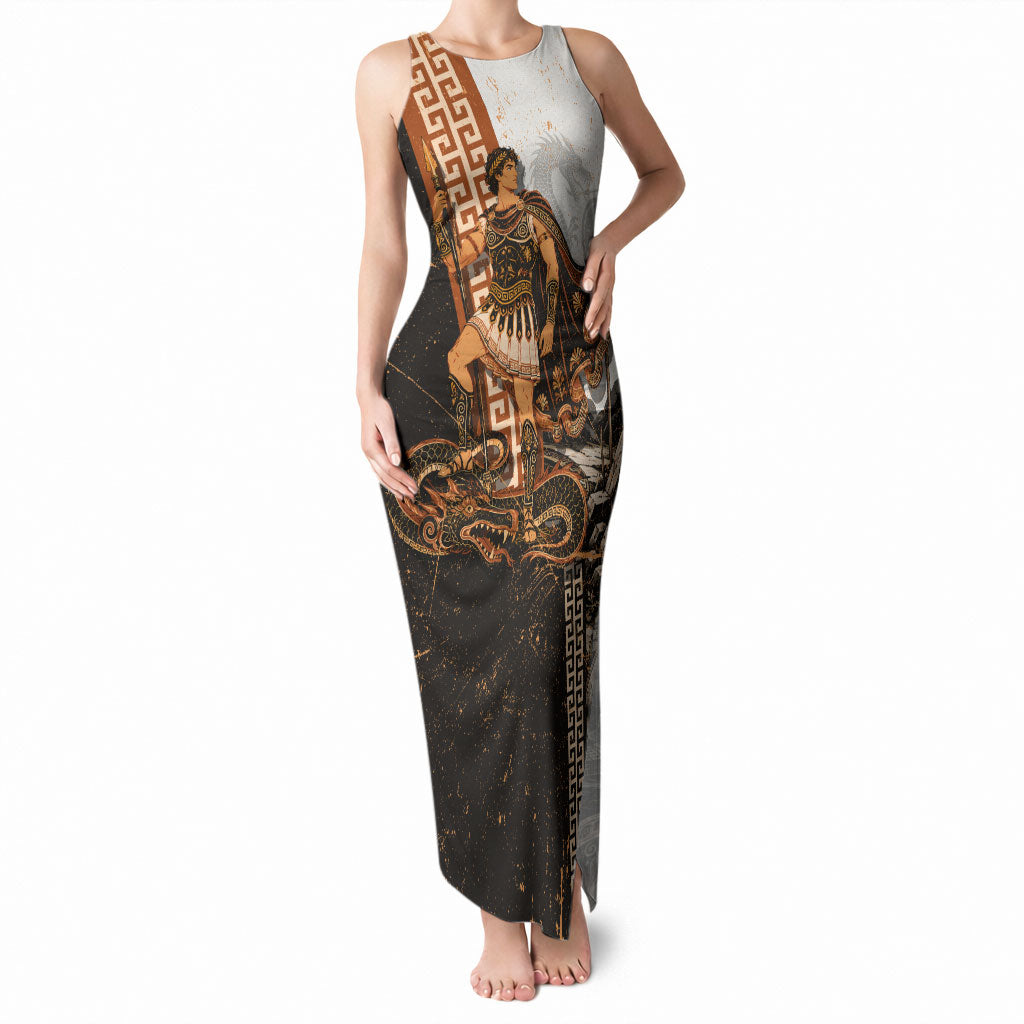 Cadmus Greek Mythology Dragon Slayer Tank Maxi Dress Spartan Warrior Epic Battle Vintage Grunge