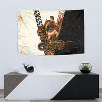 Cadmus Greek Mythology Dragon Slayer Tapestry Spartan Warrior Epic Battle Vintage Grunge