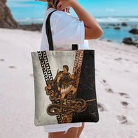 Cadmus Greek Mythology Dragon Slayer Tote Bag Spartan Warrior Epic Battle Vintage Grunge