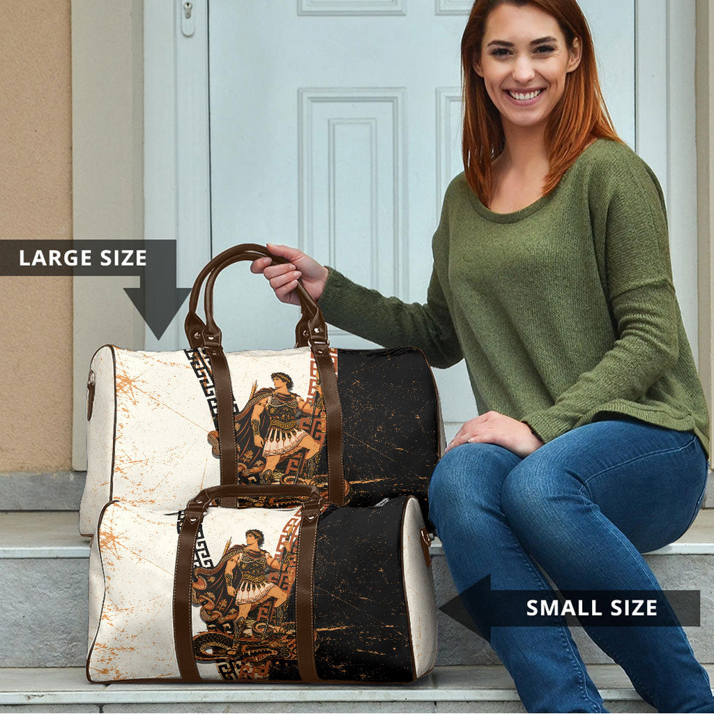 Cadmus Greek Mythology Dragon Slayer Travel Bag Spartan Warrior Epic Battle Vintage Grunge