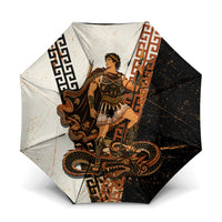 Cadmus Greek Mythology Dragon Slayer Umbrella Spartan Warrior Epic Battle Vintage Grunge