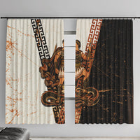 Cadmus Greek Mythology Dragon Slayer Window Curtain Spartan Warrior Epic Battle Vintage Grunge