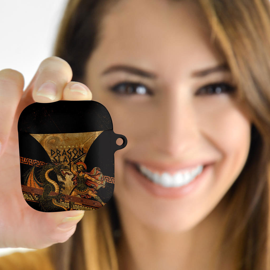 Cadmus Dragon Slayer AirPods Case Mythological Beast Battle Vintage Greek