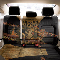 Cadmus Dragon Slayer Back Car Seat Cover Mythological Beast Battle Vintage Greek
