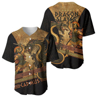 Cadmus Dragon Slayer Baseball Jersey Mythological Beast Battle Vintage Greek