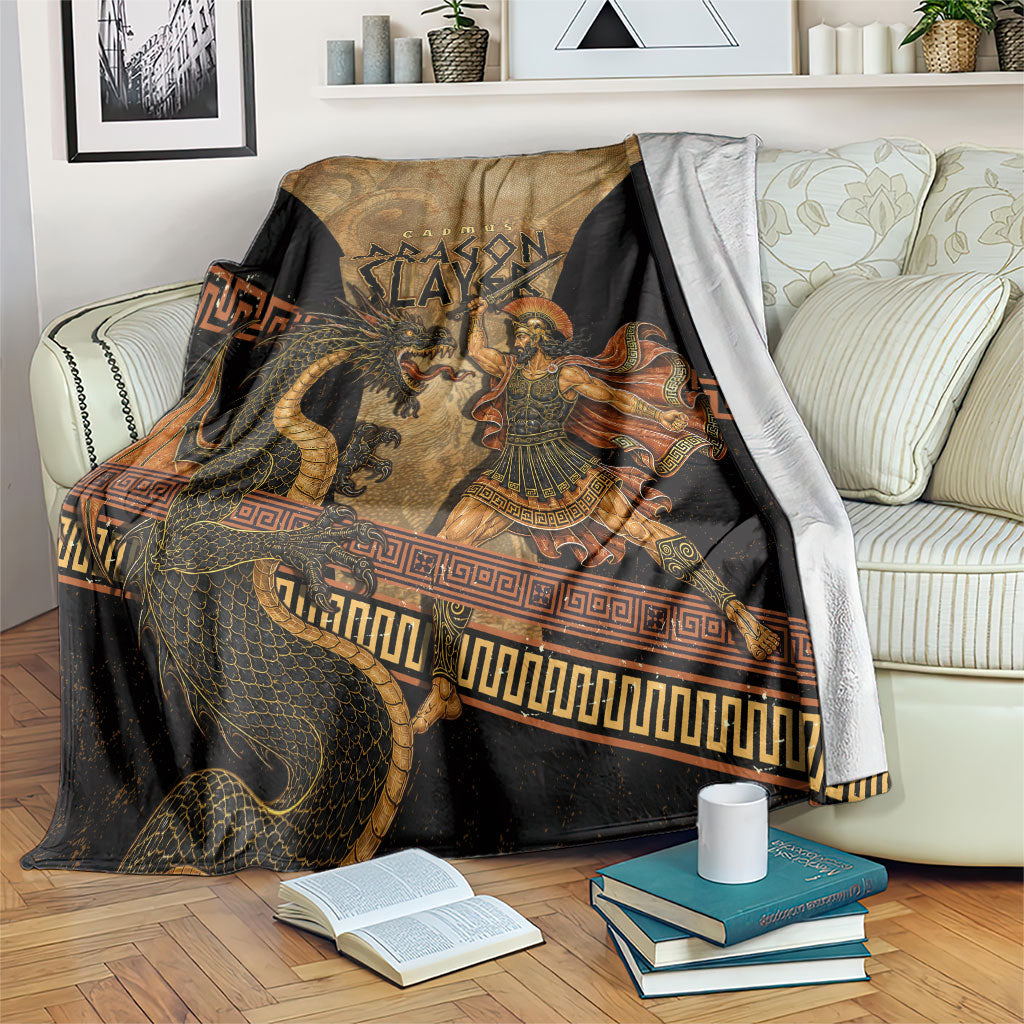 Cadmus Dragon Slayer Blanket Mythological Beast Battle Vintage Greek