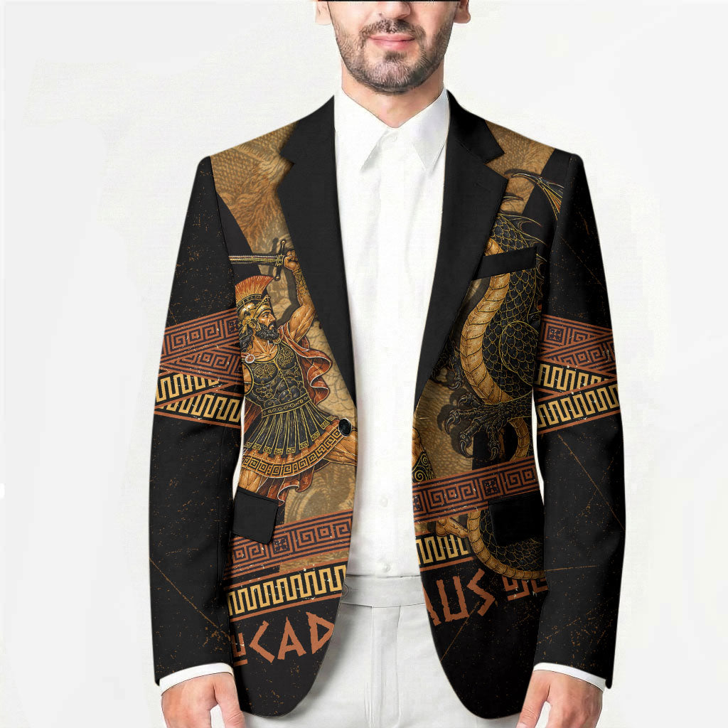 Cadmus Dragon Slayer Blazer Mythological Beast Battle Vintage Greek