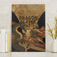 Cadmus Dragon Slayer Canvas Wall Art Mythological Beast Battle Vintage Greek