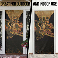 Cadmus Dragon Slayer Door Cover Mythological Beast Battle Vintage Greek