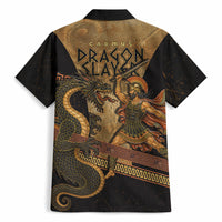 Cadmus Dragon Slayer Hawaiian Shirt Mythological Beast Battle Vintage Greek