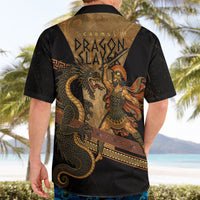 Cadmus Dragon Slayer Hawaiian Shirt Mythological Beast Battle Vintage Greek