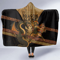 Cadmus Dragon Slayer Hooded Blanket Mythological Beast Battle Vintage Greek