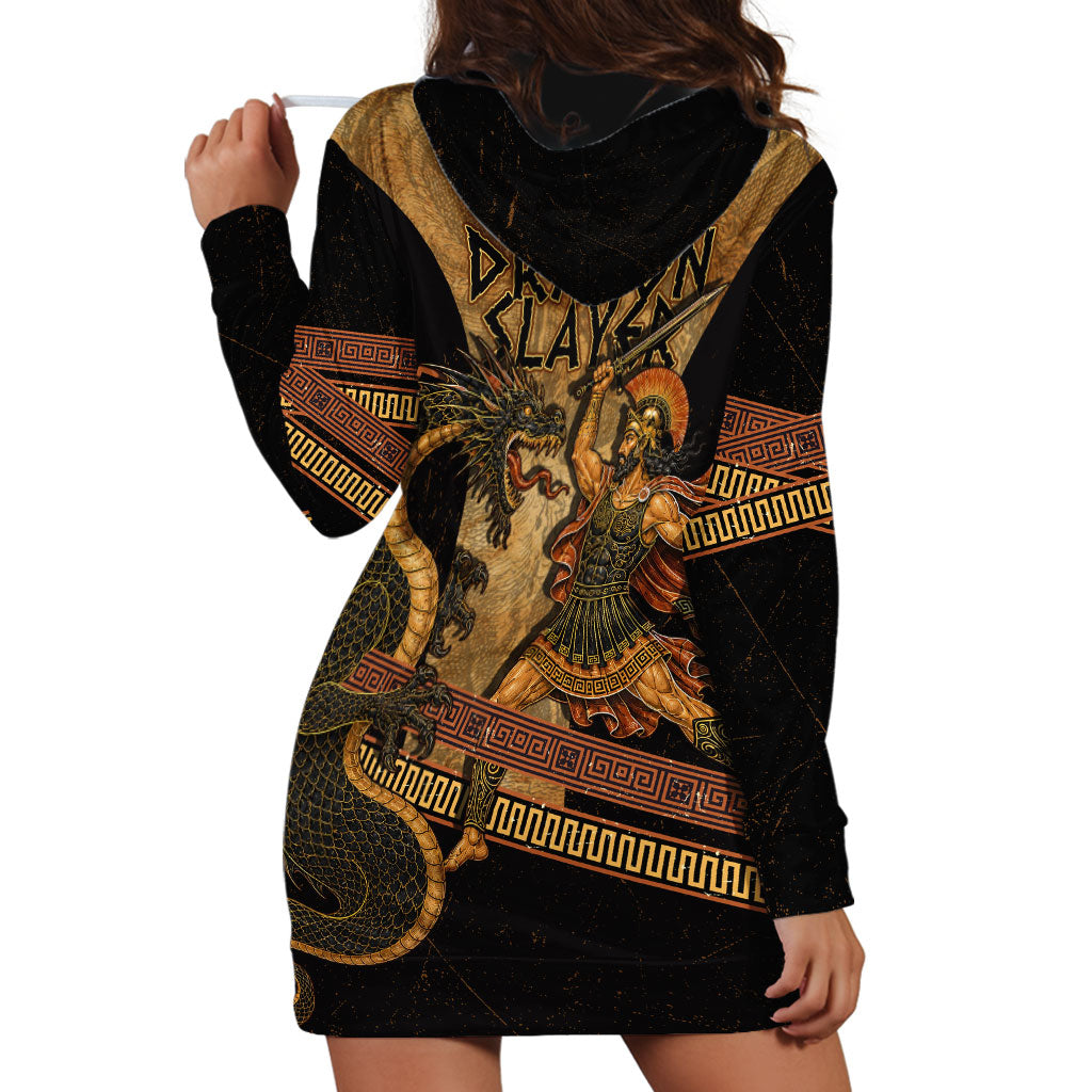 Cadmus Dragon Slayer Hoodie Dress Mythological Beast Battle Vintage Greek