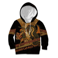 Cadmus Dragon Slayer Kid Hoodie Mythological Beast Battle Vintage Greek