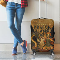 Cadmus Dragon Slayer Luggage Cover Mythological Beast Battle Vintage Greek