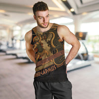 Cadmus Dragon Slayer Men Tank Top Mythological Beast Battle Vintage Greek