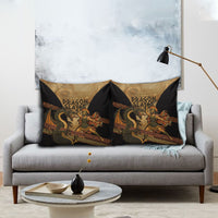 Cadmus Dragon Slayer Pillow Cover Mythological Beast Battle Vintage Greek