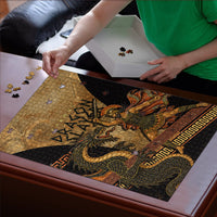 Cadmus Dragon Slayer Puzzle Mythological Beast Battle Vintage Greek