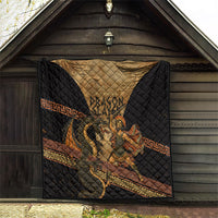 Cadmus Dragon Slayer Quilt Mythological Beast Battle Vintage Greek