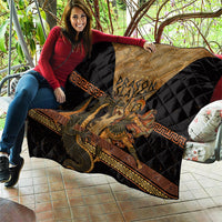 Cadmus Dragon Slayer Quilt Mythological Beast Battle Vintage Greek