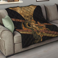 Cadmus Dragon Slayer Quilt Mythological Beast Battle Vintage Greek