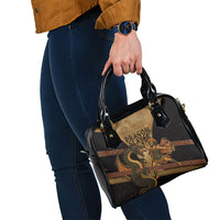 Cadmus Dragon Slayer Shoulder Handbag Mythological Beast Battle Vintage Greek