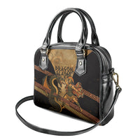 Cadmus Dragon Slayer Shoulder Handbag Mythological Beast Battle Vintage Greek