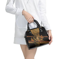 Cadmus Dragon Slayer Shoulder Handbag Mythological Beast Battle Vintage Greek
