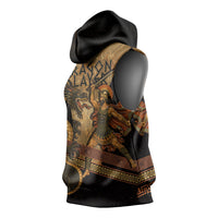 Cadmus Dragon Slayer Sleeveless Hoodie Mythological Beast Battle Vintage Greek