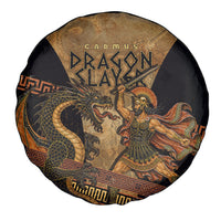 Cadmus Dragon Slayer Spare Tire Cover Mythological Beast Battle Vintage Greek