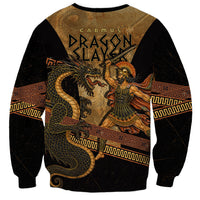 Cadmus Dragon Slayer Sweatshirt Mythological Beast Battle Vintage Greek