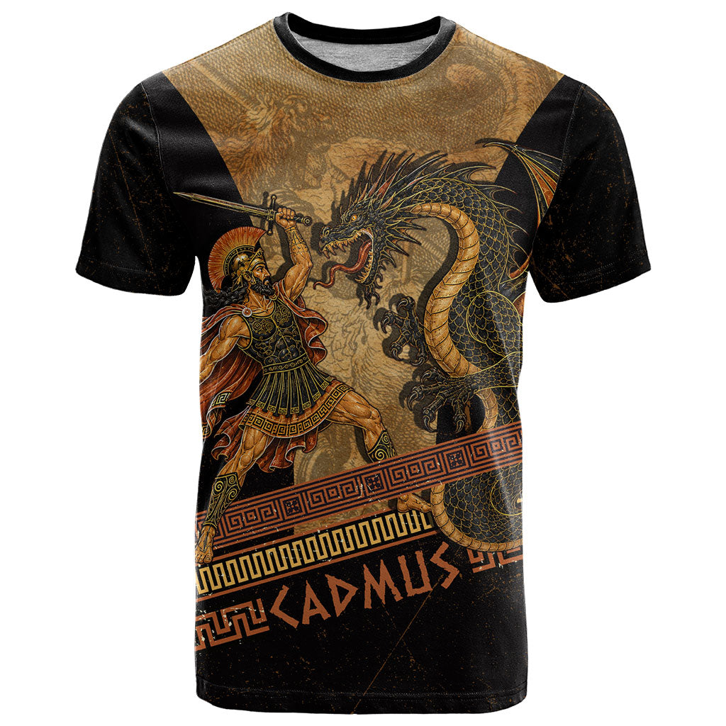 Cadmus Dragon Slayer T Shirt Mythological Beast Battle Vintage Greek