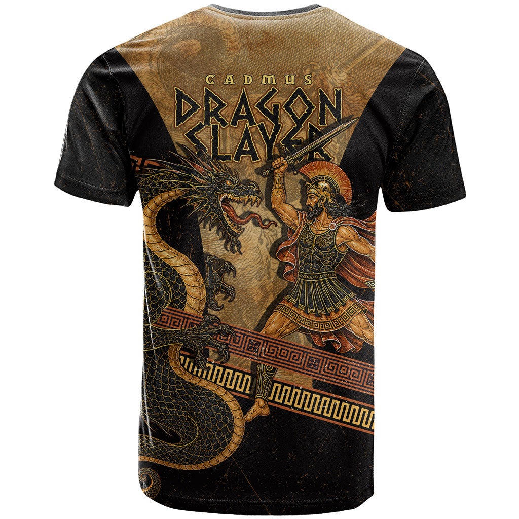 Cadmus Dragon Slayer T Shirt Mythological Beast Battle Vintage Greek