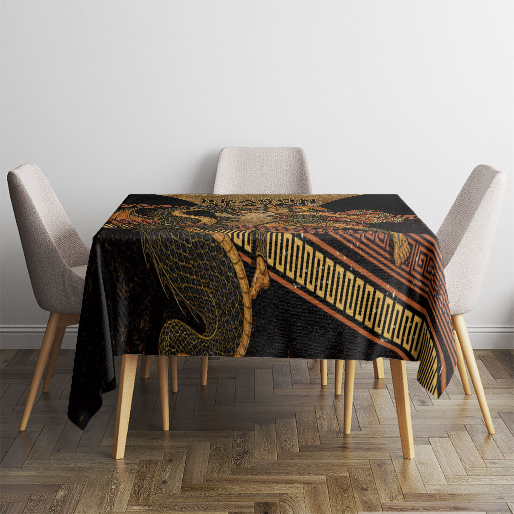 Cadmus Dragon Slayer Tablecloth Mythological Beast Battle Vintage Greek