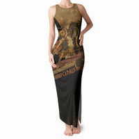 Cadmus Dragon Slayer Tank Maxi Dress Mythological Beast Battle Vintage Greek