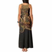 Cadmus Dragon Slayer Tank Maxi Dress Mythological Beast Battle Vintage Greek